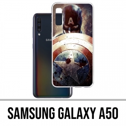 Samsung Galaxy A50 Custodia - Capitan America Grunge Avengers