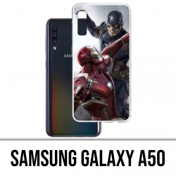 Coque Samsung Galaxy A50 - Captain America Vs Iron Man Avengers