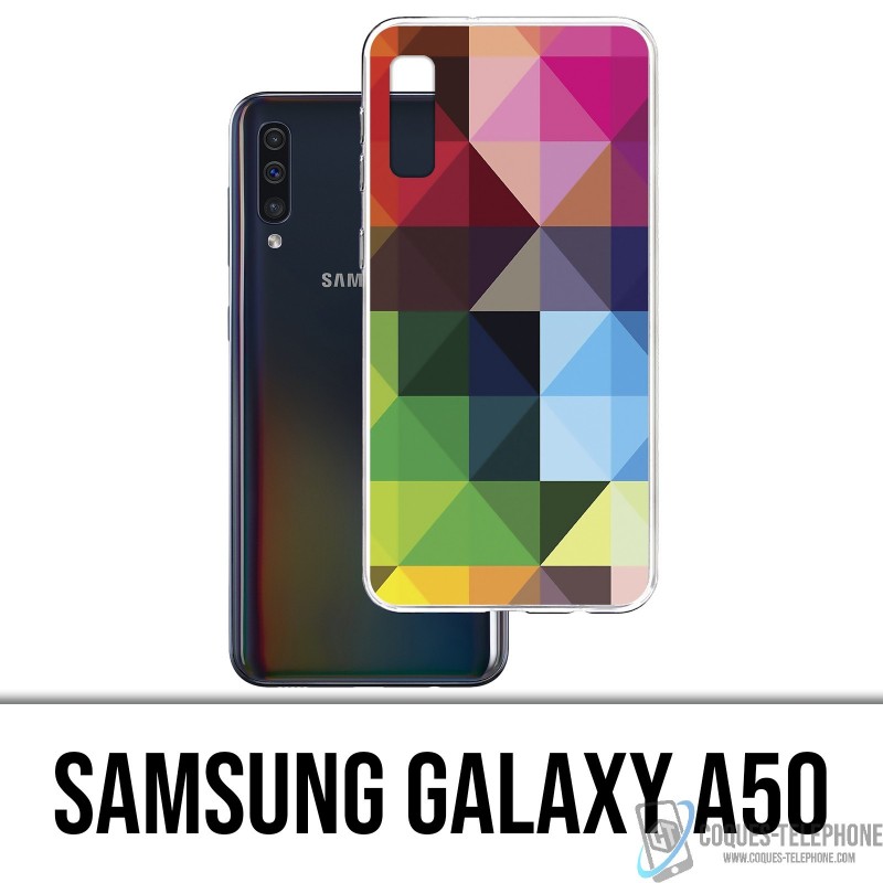 Funda Samsung Galaxy A50 - Cubos multicolores