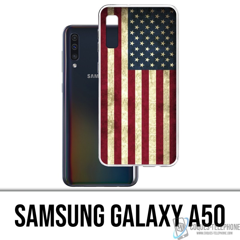 Coque Samsung Galaxy A50 - Drapeau Usa