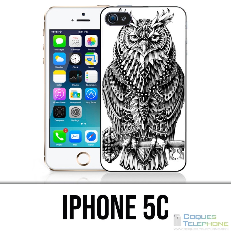 IPhone 5C case - Owl Azteque