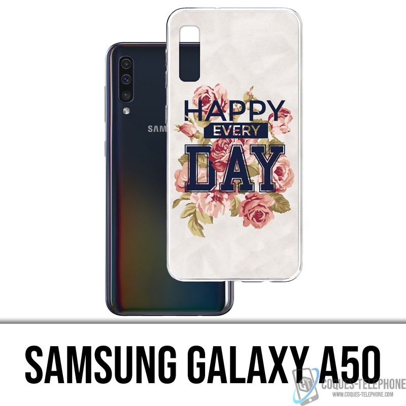 Samsung Galaxy A50 Custodia - Happy Every Days Roses