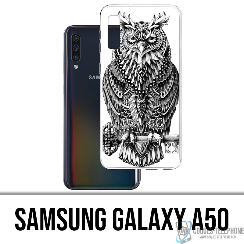 Coque Samsung Galaxy A50 - Hibou Azteque