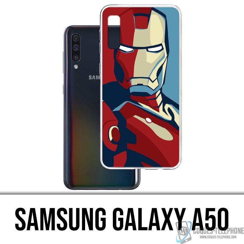 Coque Samsung Galaxy A50 - Iron Man Design Affiche