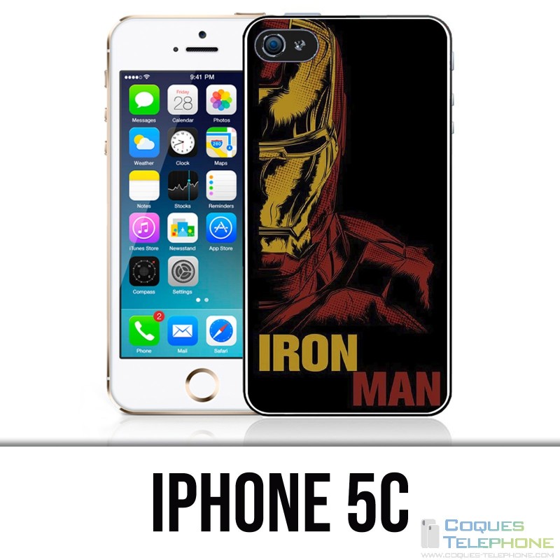 IPhone 5C Hülle - Iron Man Comics