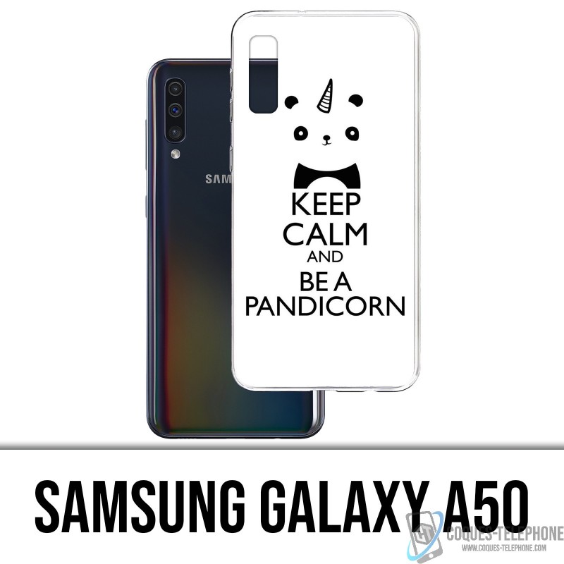 Samsung Galaxy A50 Koffer - Ruhe bewahren Pandicorn Panda Einhorn