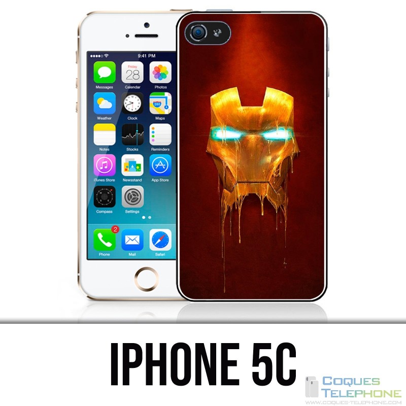 Custodia per iPhone 5C - Iron Man Gold