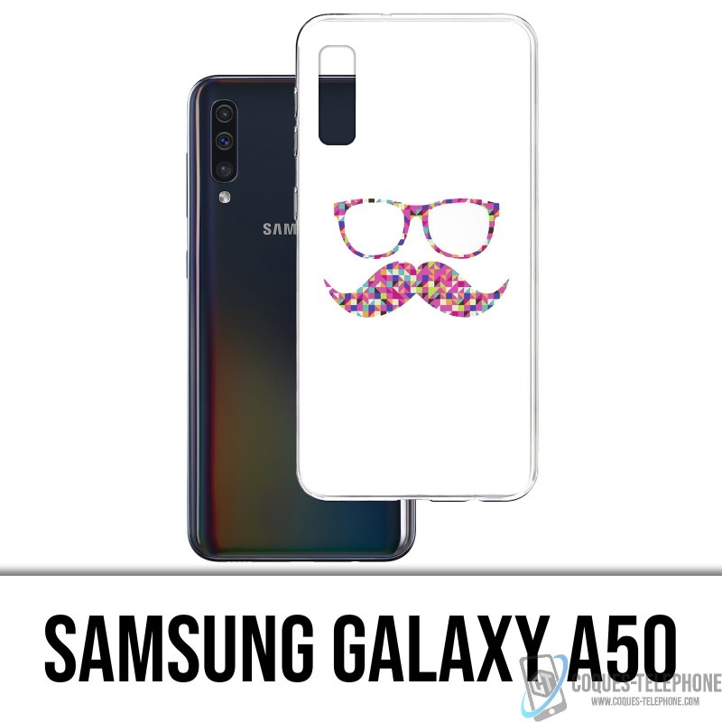 Samsung Galaxy A50 Custodia - Occhiali da baffi