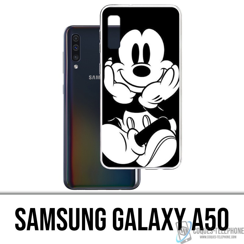 Coque Samsung Galaxy A50 - Mickey Noir Et Blanc