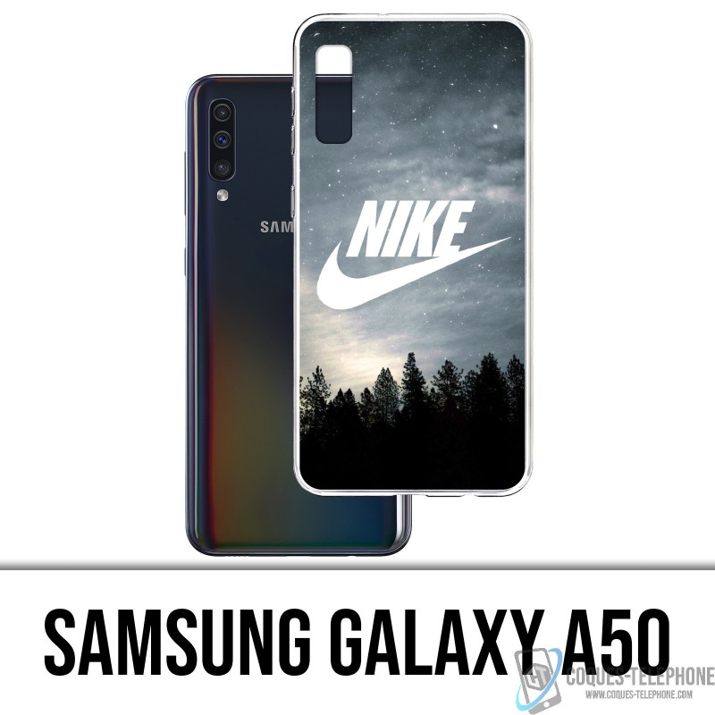 falta de aliento Producto Negar Funda para Samsung Galaxy Nike Logo Wood
