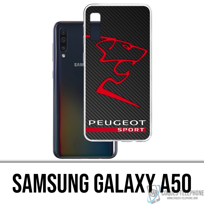 Coque Samsung Galaxy A50 - Peugeot Sport Logo