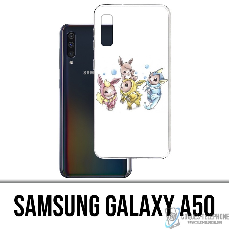 Coque Samsung Galaxy A50 - Pokémon Bébé Evoli Évolution