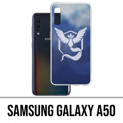 Coque Samsung Galaxy A50 - Pokémon Go Team Bleue Grunge