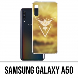 Samsung Galaxy A50 Custodia - Pokémon Go Team Yellow Grunge