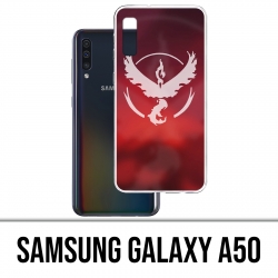 Case Samsung Galaxy A50 - Pokémon Go Team Red Grunge