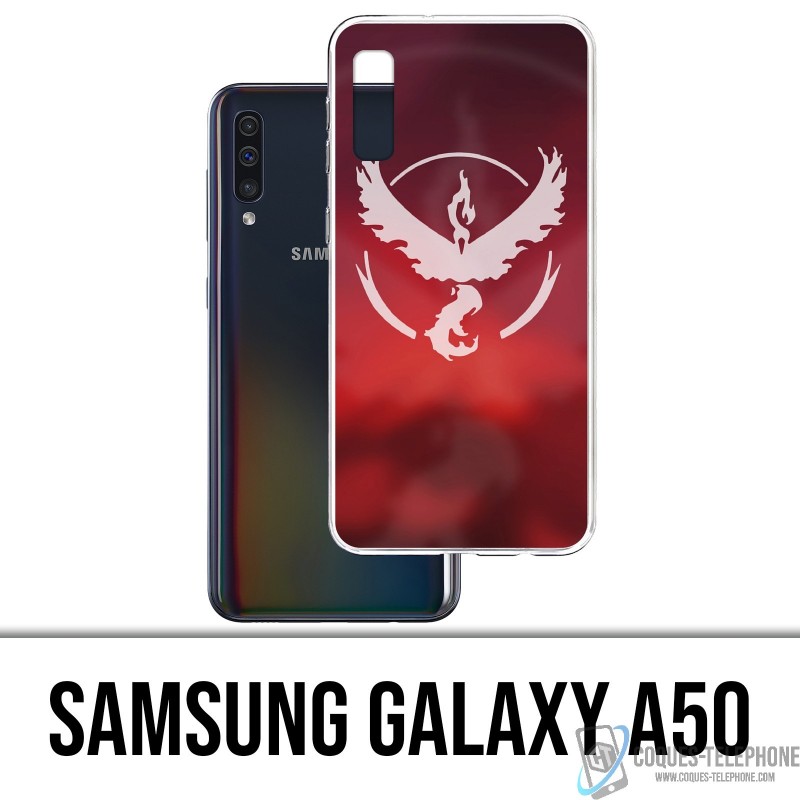 Case Samsung Galaxy A50 - Pokémon Go Team Red Grunge