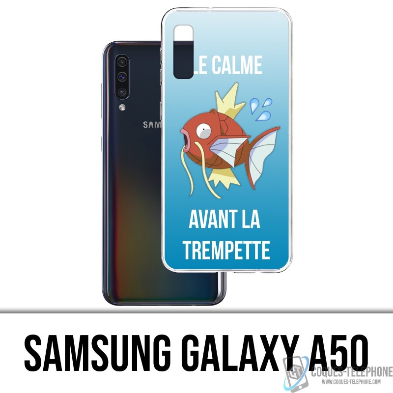 Coque Samsung Galaxy A50 - Pokémon Le Calme Avant La Trempette Magicarpe