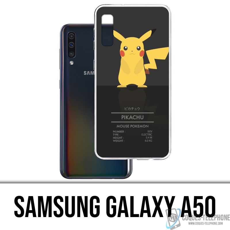 Case Samsung Galaxy A50 - Pokémon Pikachu Id-Karte