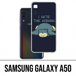 Coque Samsung Galaxy A50 - Pokémon Ronflex Hate Morning