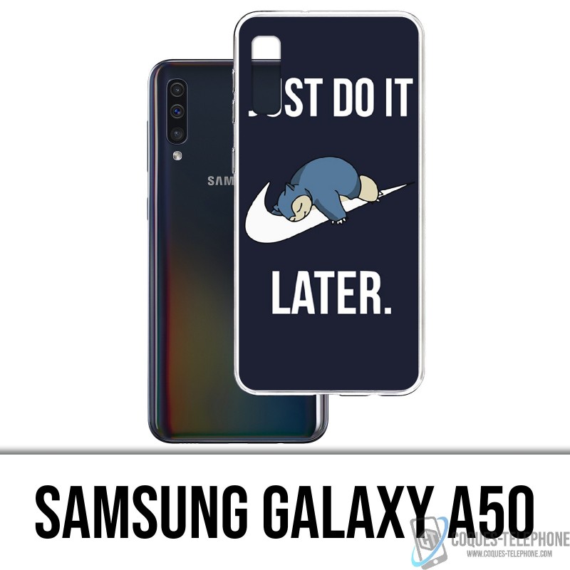 Case Samsung Galaxy A50 - Pokémon Ronflex Just Do It Later