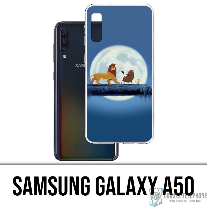 Coque Samsung Galaxy A50 - Roi Lion Lune