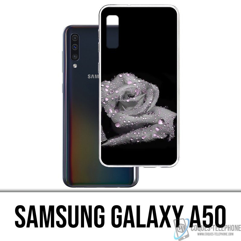 Samsung Galaxy A50 Case - Rosa Tropfen