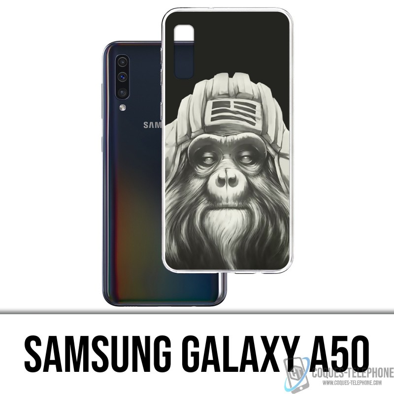 Coque Samsung Galaxy A50 - Singe Monkey Aviateur