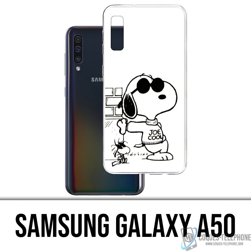 Samsung Galaxy A50 Case - Snoopy Schwarz-Weiß