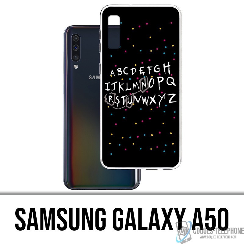 Samsung Galaxy A50 Custodia - Stranger Things Alphabet