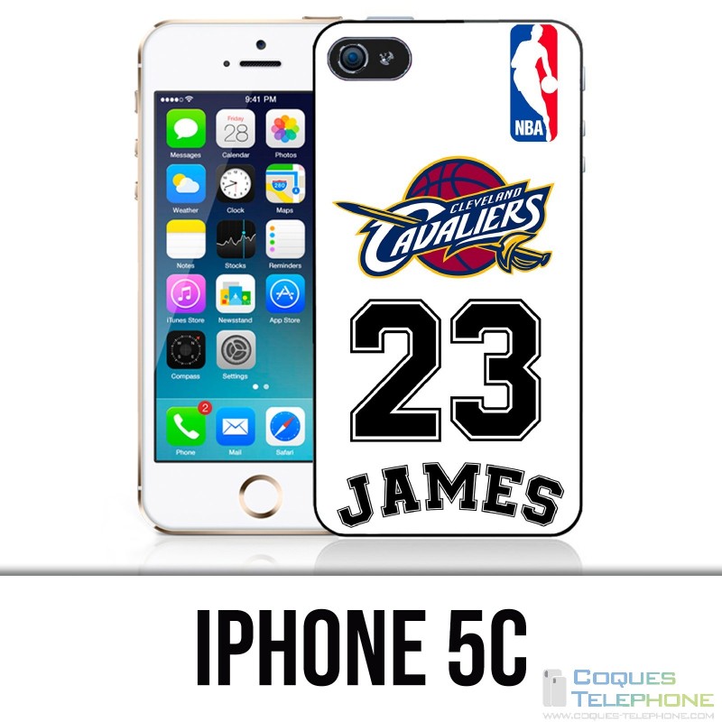 Coque iPhone 5C - Lebron James Blanc