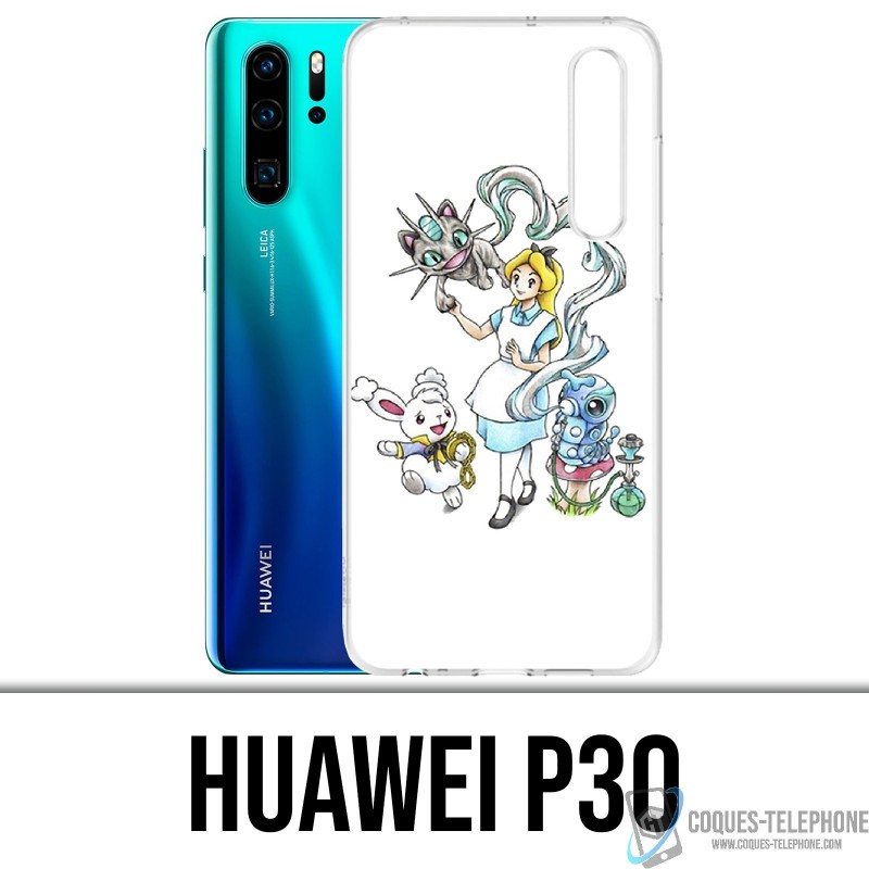 Funda P30 Huawei - Pokémon Alicia en el País de las Maravillas