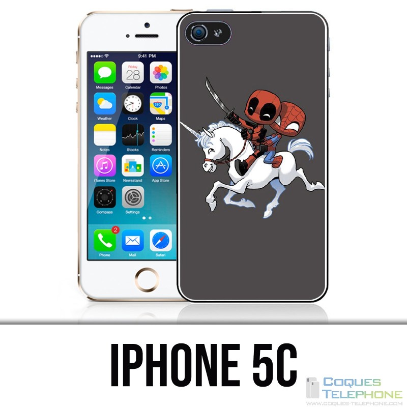 Funda iPhone 5C - Unicorn Deadpool Spiderman