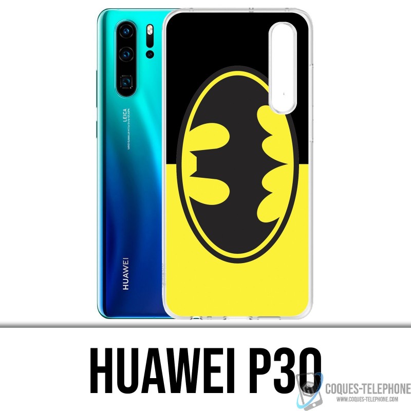 Huawei P30 Case - Batman-Logo Klassisches Gelb-Schwarz