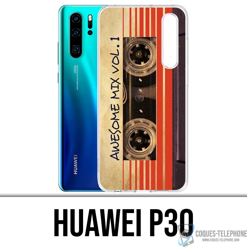 Coque Huawei P30 - Cassette Audio Vintage Gardiens De La Galaxie