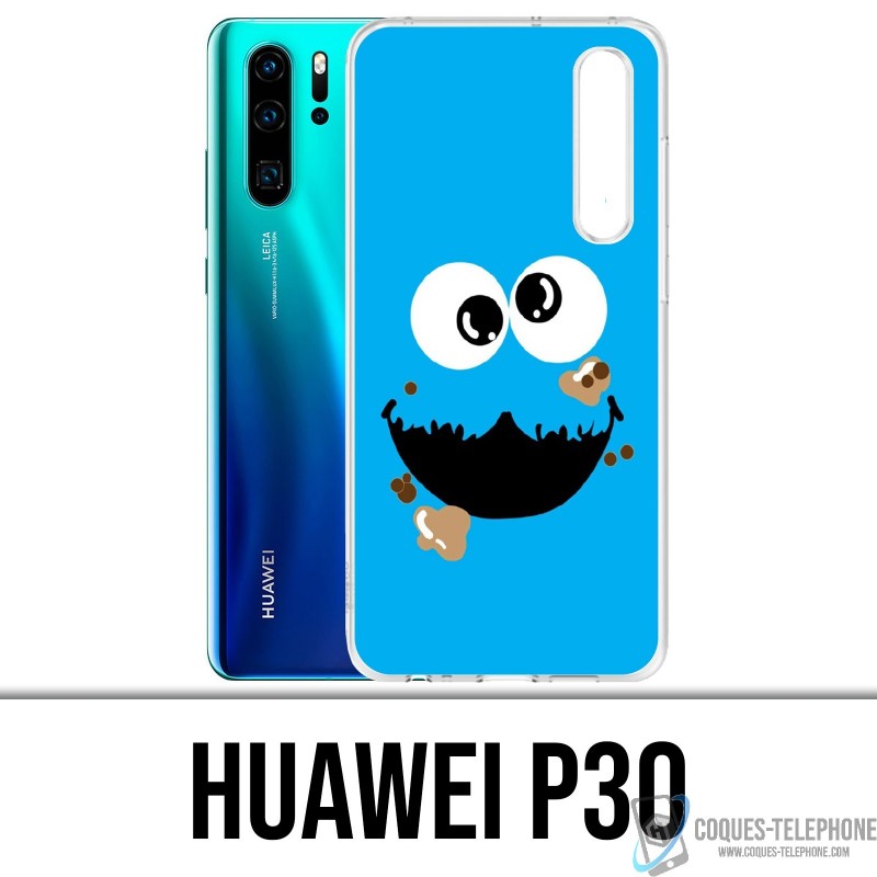 Coque Huawei P30 - Cookie Monster Face