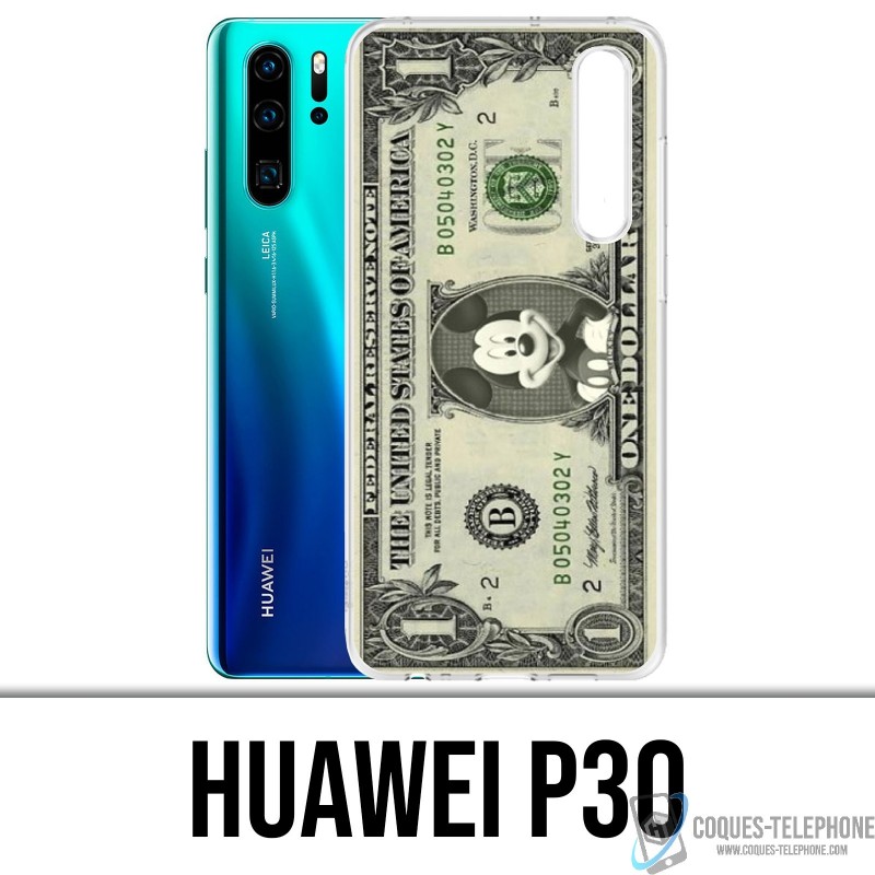 Coque Huawei P30 - Dollars Mickey