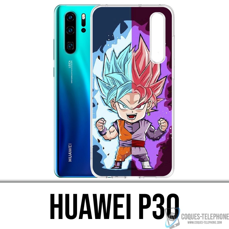 Coque Huawei P30 - Dragon Ball Black Goku Cartoon