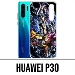 Huawei P30 Custodia - Dragon Ball Goku Vs Beerus