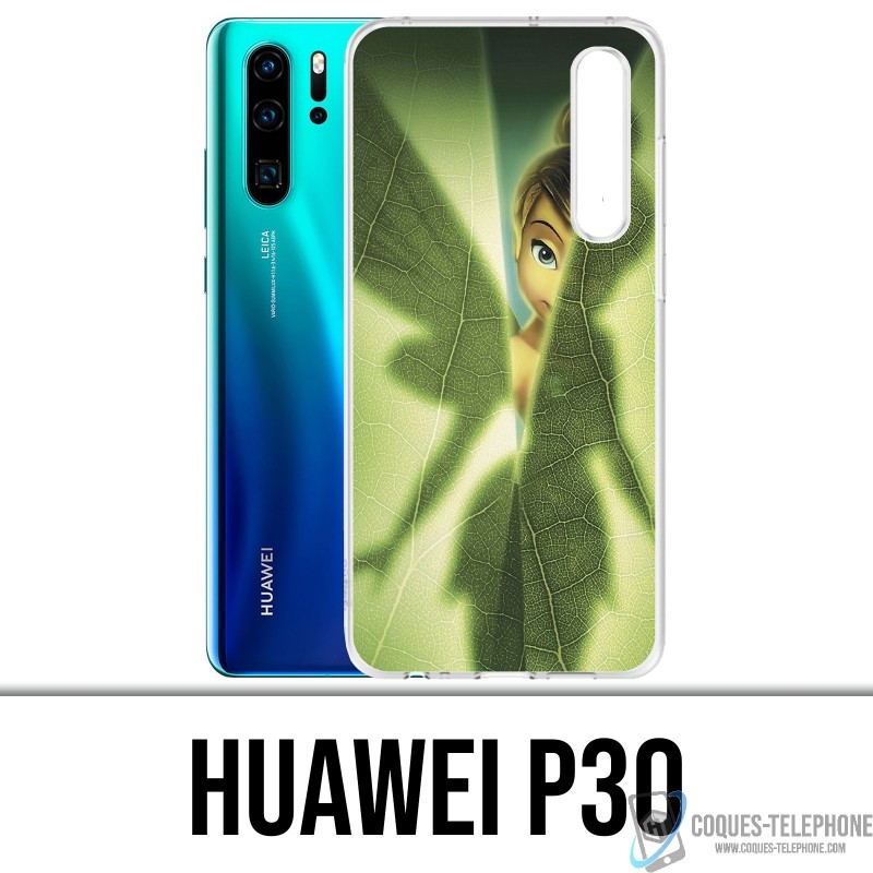 Coque Huawei P30 - Fée Clochette Feuille