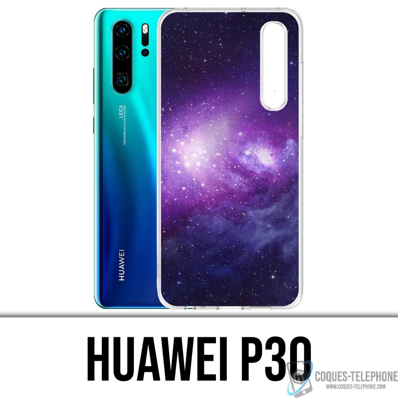 Huawei P30 Custodia - Violet Galaxy