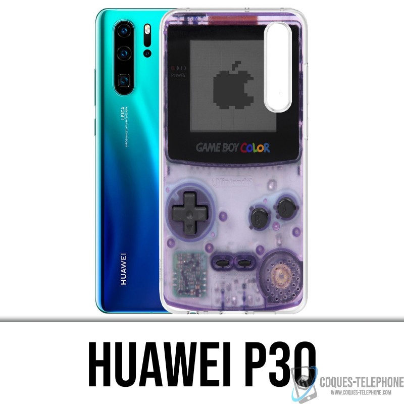 Coque Huawei P30 - Game Boy Color Violet