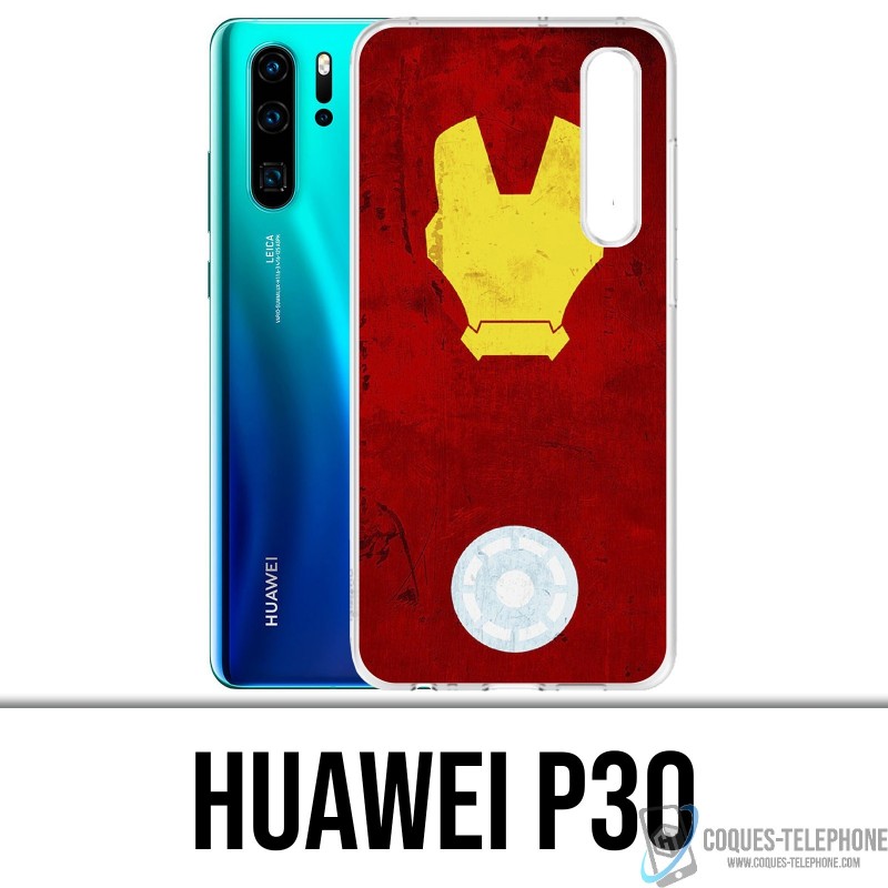 Huawei P30 Custodia - Iron Man Art Design