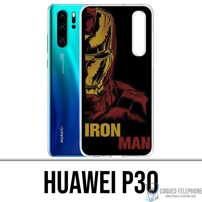 Funda Huawei P30 - Iron Man Comics