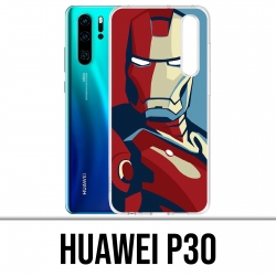 Huawei P30 Custodia - Iron Man Design Poster