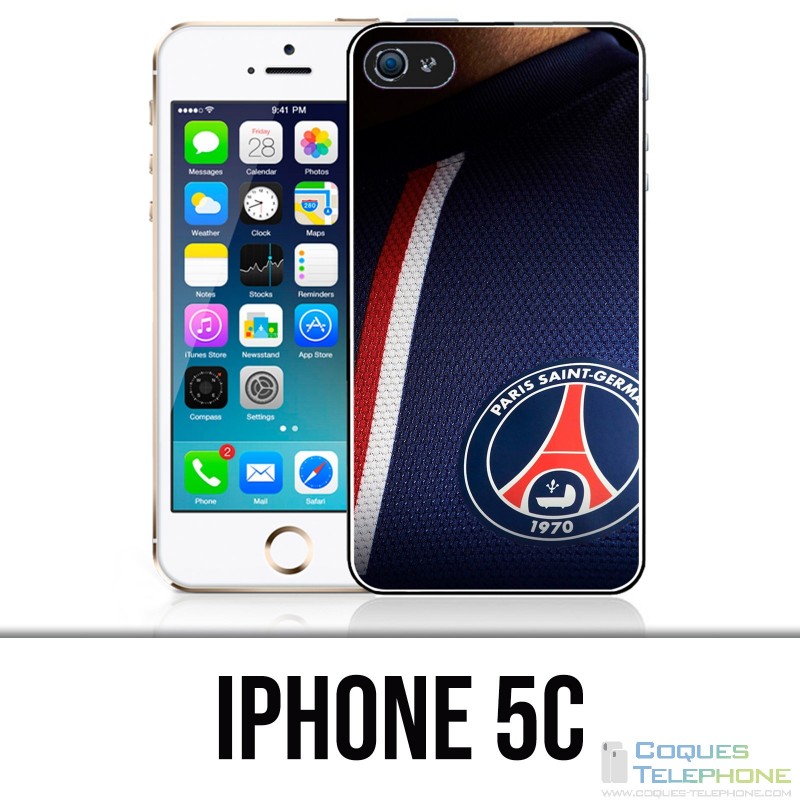 Coque iPhone 5C - Maillot Bleu Psg Paris Saint Germain