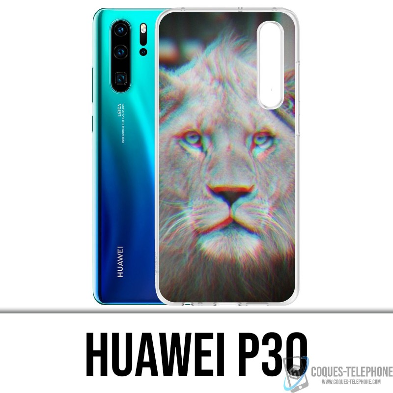 Huawei P30 Custodia - 3D Lion