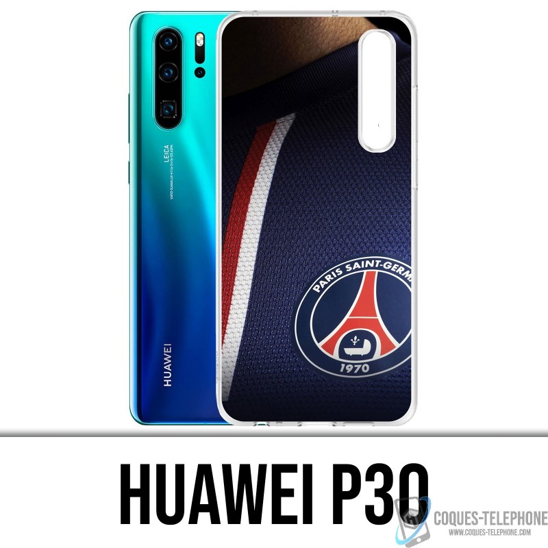 Funda Huawei P30 - Jersey azul Psg Paris Saint Germain