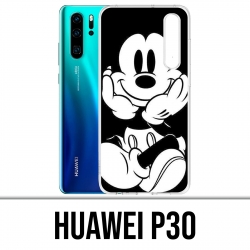 Funda Huawei P30 - Mickey Negro y Blanco