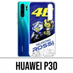 Funda Huawei P30 - Caricatura de Motogp Rossi