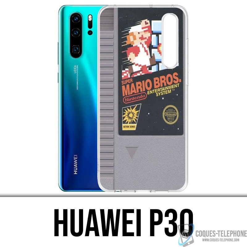 Coque Huawei P30 - Nintendo Nes Cartouche Mario Bros